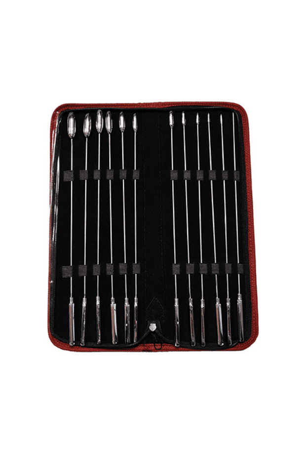 Kit Rosebud - Sondes Urétrales 12 pièces - Acier