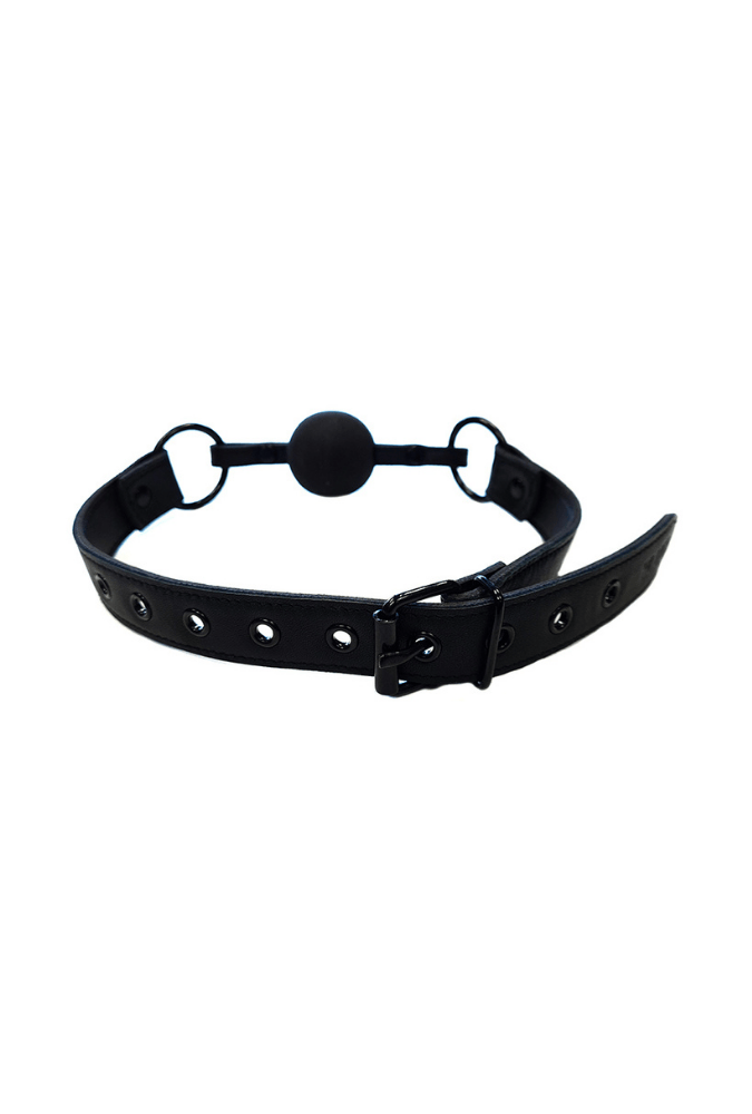Verstellbarer Ballknebel - Leder