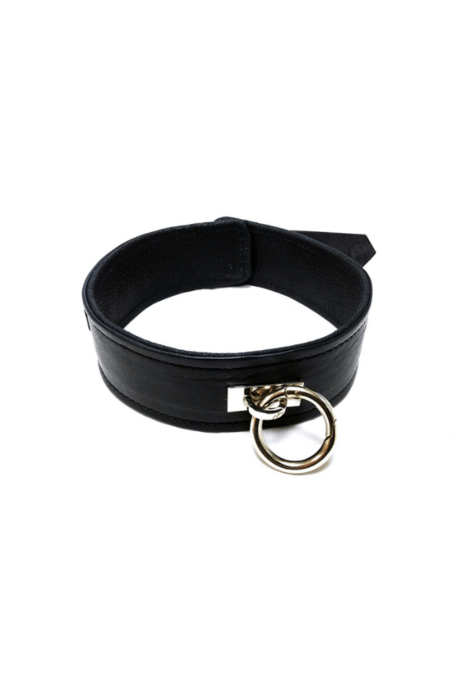 Submission Collar with Ring - Leather