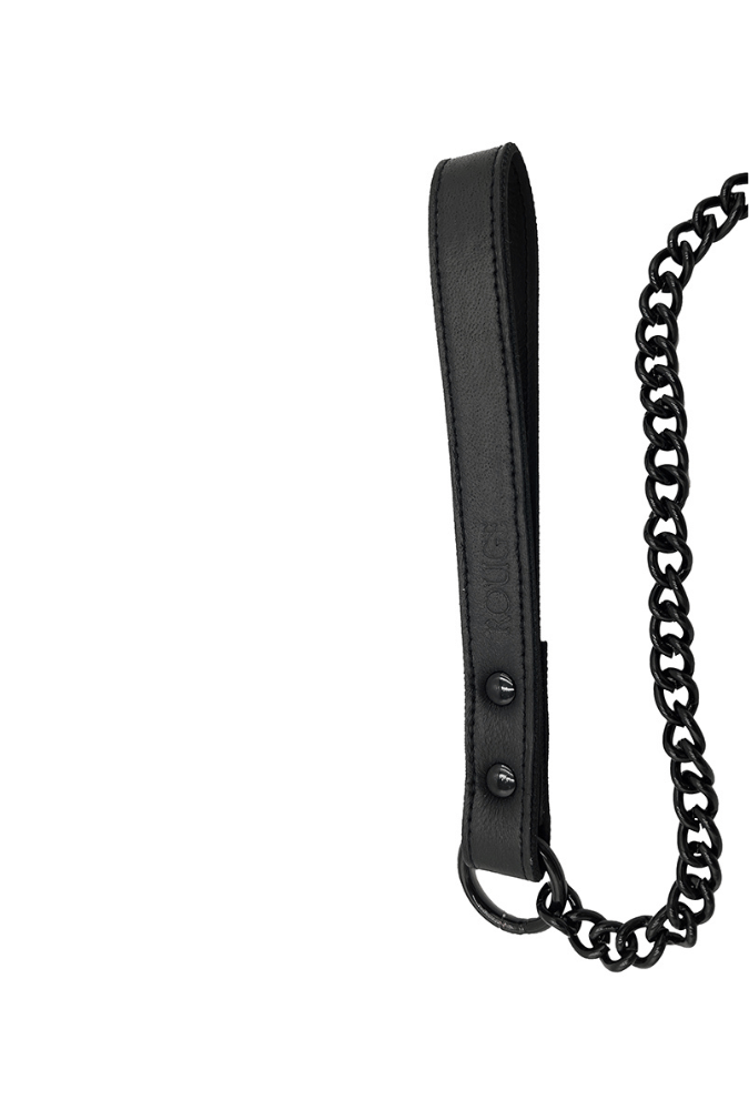 Elegant Lead with Chain - Leather