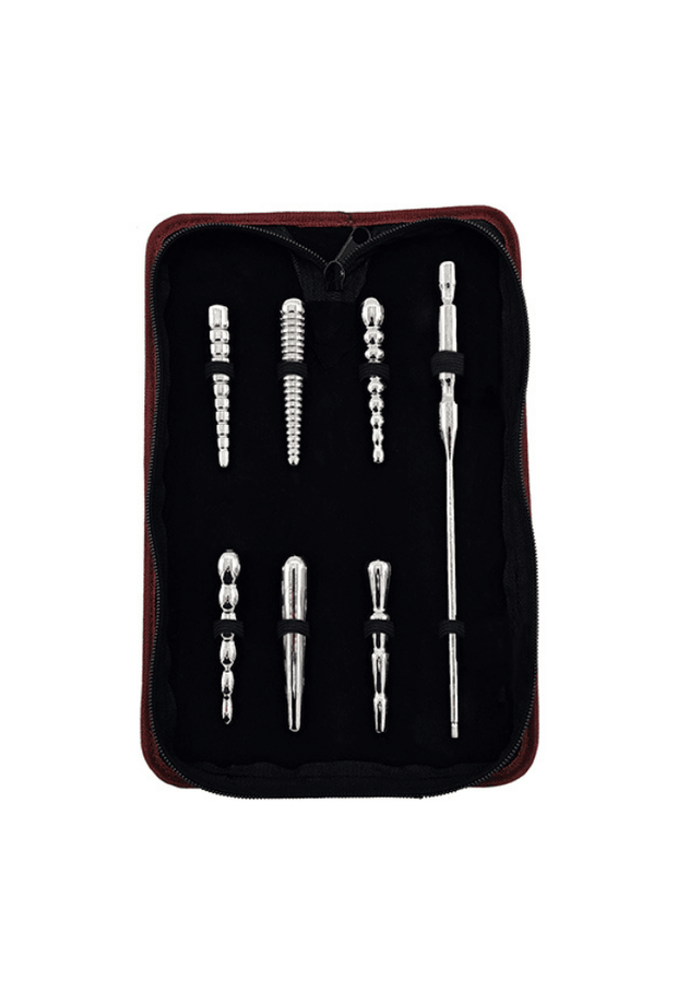 Set de 6 Plugs Urétraux avec Manche - Acier