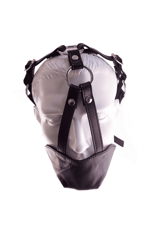 Muzzle Gag with Multiple Straps - Leather