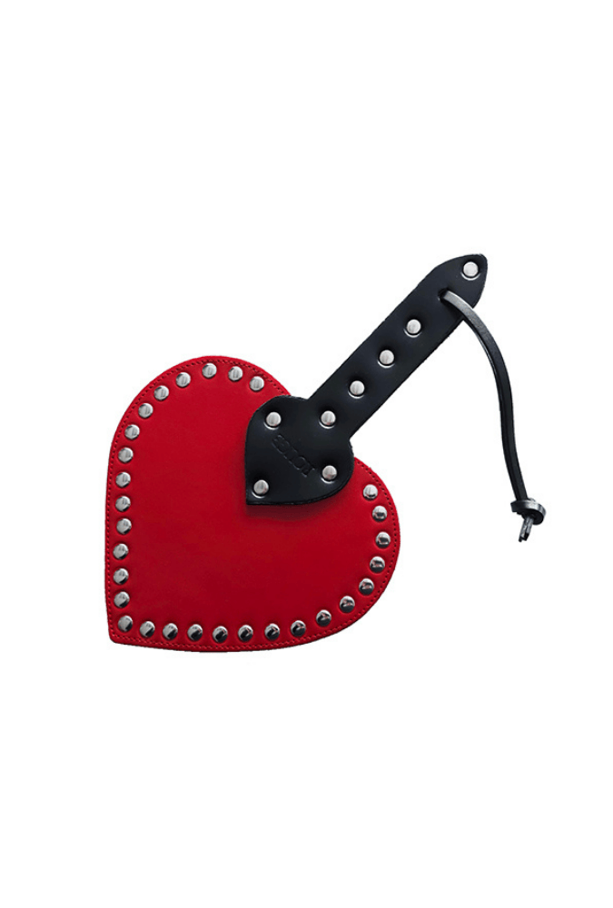 Paddle BDSM Coeur - Cuir