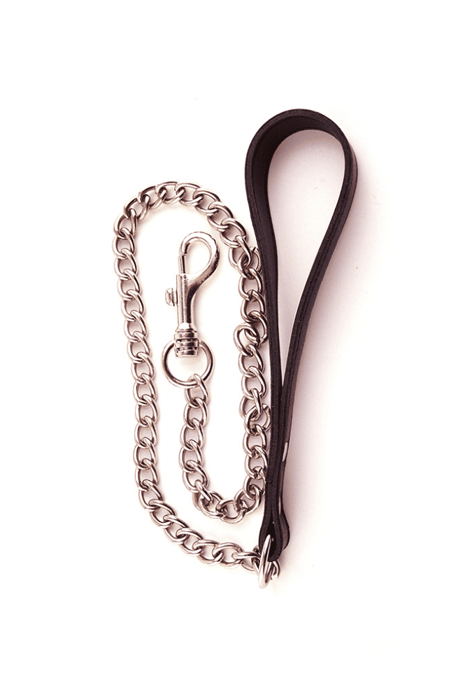Lead with Chain - Leather