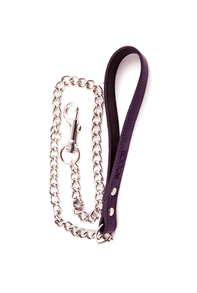 Lead with Chain - Leather