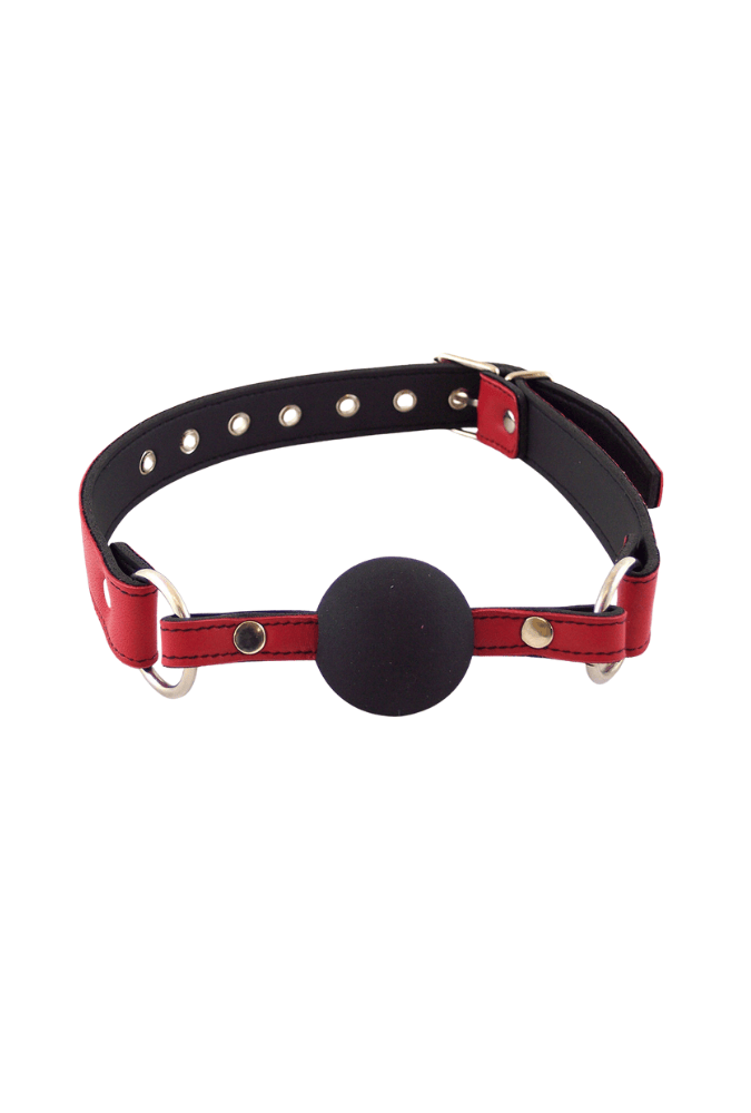 Verstellbarer Ballknebel - Leder