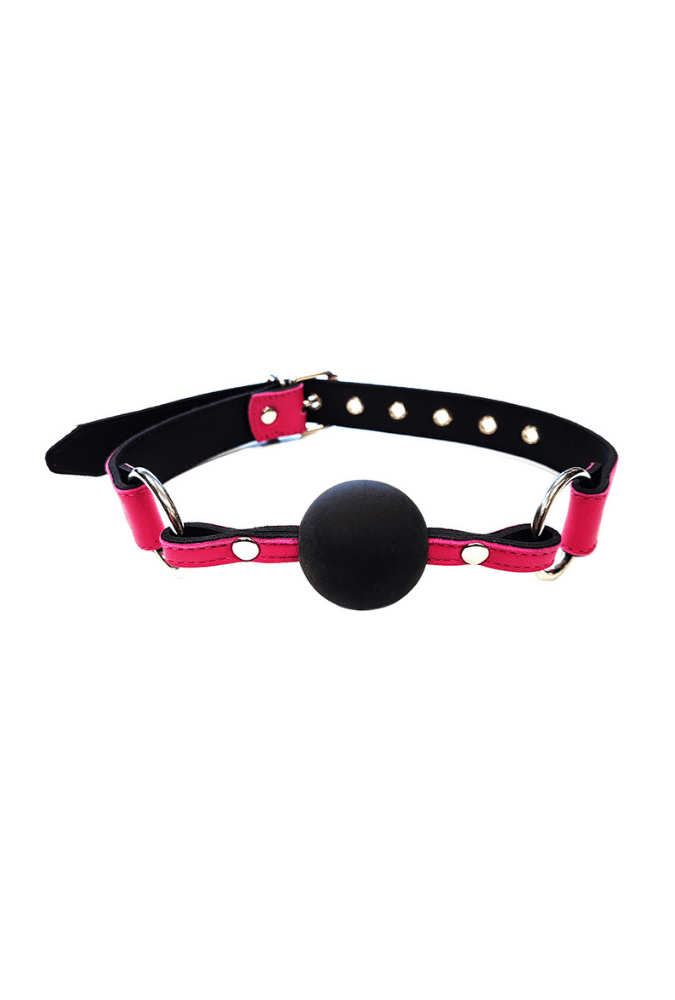Verstellbarer Ballknebel - Leder