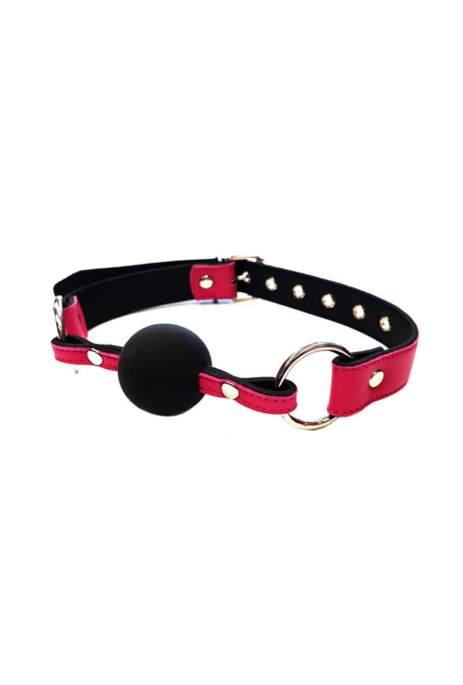 Verstellbarer Ballknebel - Leder