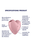 Air Pulse & Vibration Clitoral Stimulator - Cutie Heart