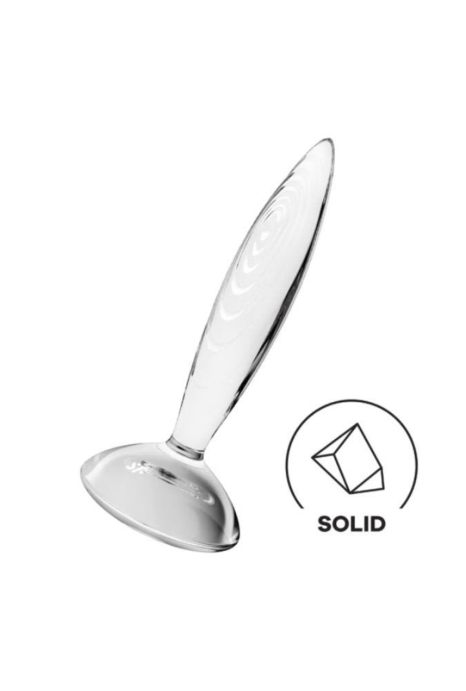 Glass Anal Plug - Sparkling Crystal