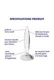 Glass Anal Plug - Sparkling Crystal