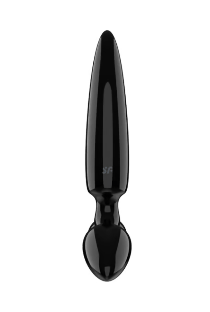 Glass Dildo Plug - Triple Crystal 1