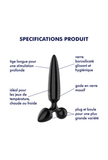 Glass Dildo Plug - Triple Crystal 1