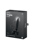 Glass Dildo Plug - Triple Crystal 1