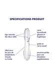 Double-Ended Glass Dildo - Dazzling Crystal 2