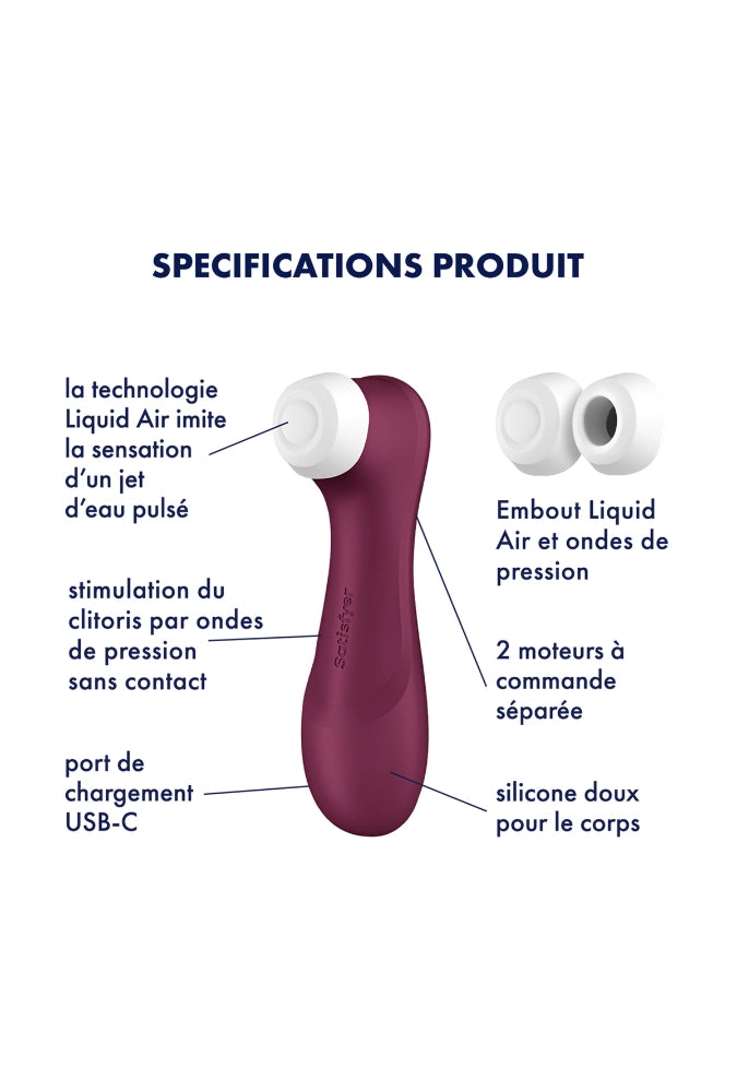 Stimulateur clitoridien air pulse connecté - Pro 2 Generation 3 Connect App