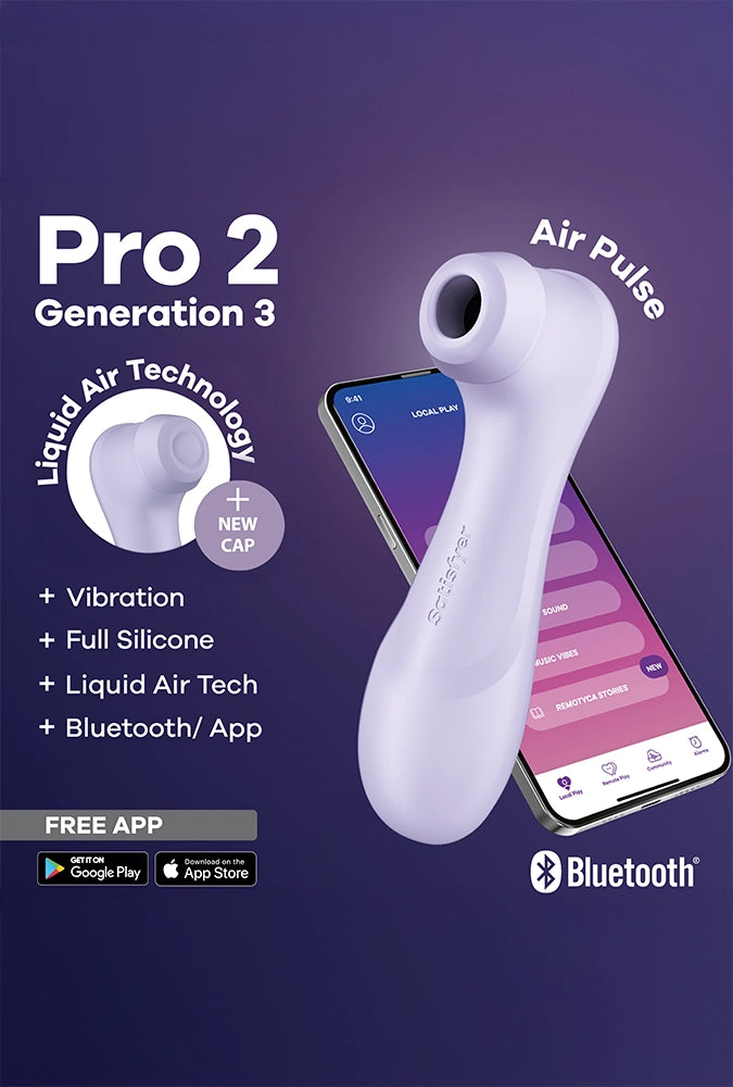 Stimulateur clitoridien air pulse connecté - Pro 2 Generation 3 Connect App