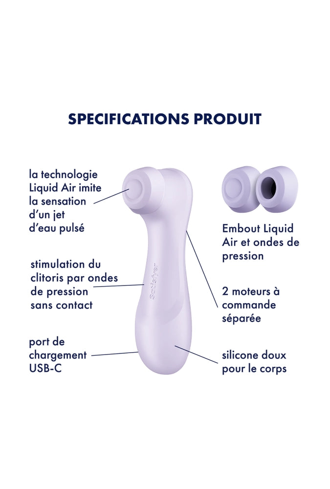 Stimulateur clitoridien air pulse connecté - Pro 2 Generation 3 Connect App