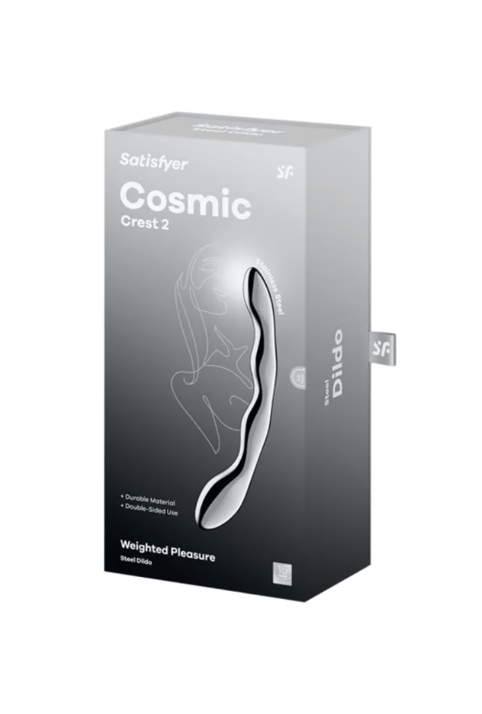 Double-Ended Steel Dildo - Cosmic Crest 2