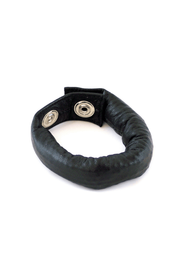 Cockring Appesantito Regolabile - Cuoio