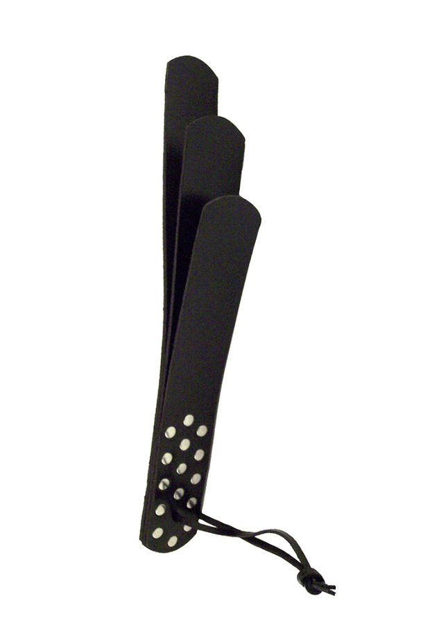Paddle BDSM Triple Tiras - Cuero
