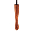 Crop with Round Wooden Handle - Leather