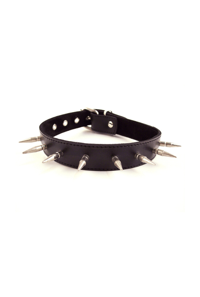 Spiked Submission Collar - Leather