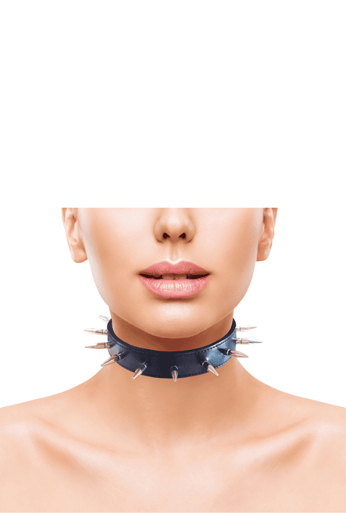 Spiked Submission Collar - Leather