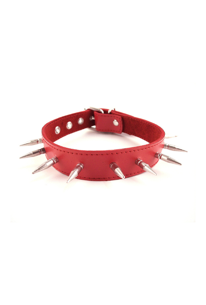 Spiked Submission Collar - Leather