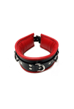 Padded Submission Collar 3 Rings - Leather