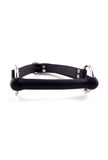Knebel mit Gummistange und O-Ringen - Leder