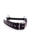 Knebel mit Gummistange und O-Ringen - Leder