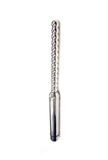 Ribbed Vibrating Urethral Sound - Steel