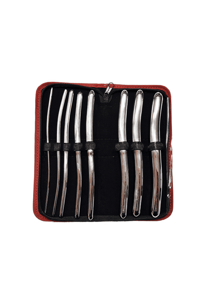 Set of 8 Double-Ended Hegar Dilators - Steel