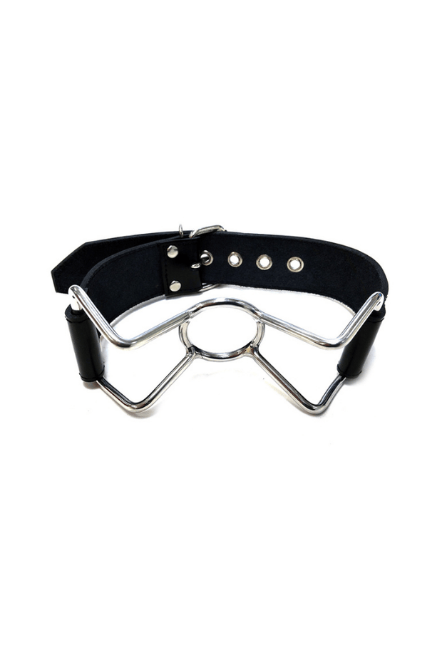 Spider Gag in Leather and Steel