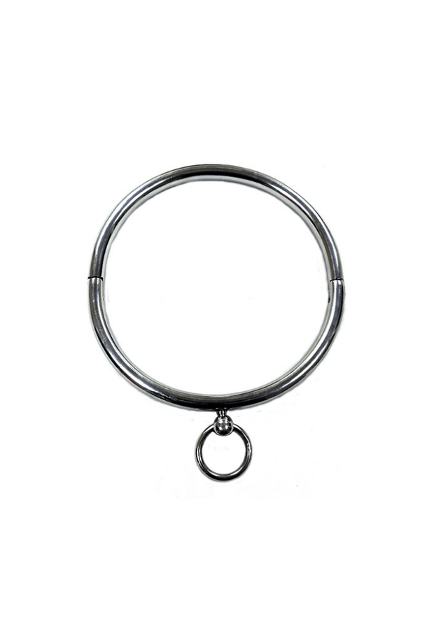 Collare di appartenenza con anello - Day Collar in acciaio
