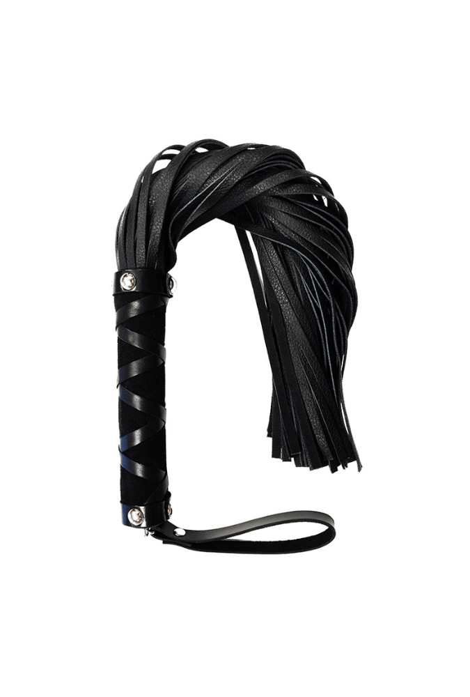 Short Flogger - Studded Leather