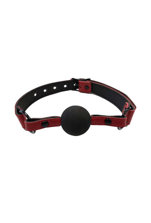 Leather Ball Gag - Anaconda