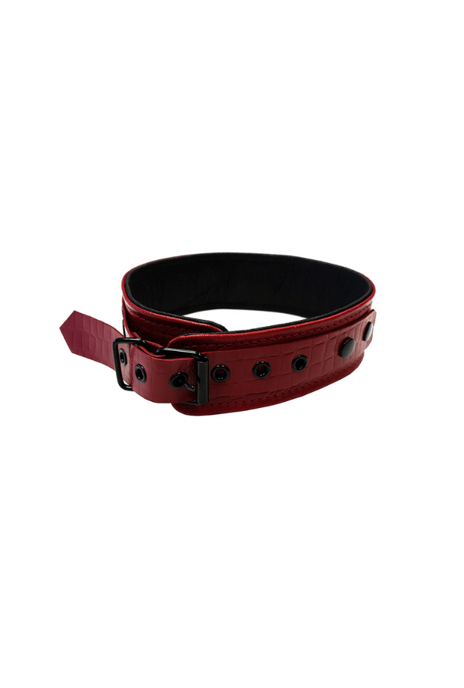 Leather Submission Collar - Anaconda