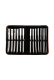 Set of 14 Curved Hegar Dilators - Steel