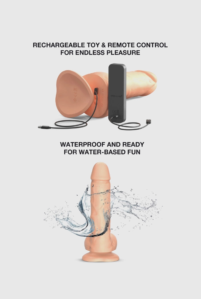 Dildo - Realistic Rotating & Vibrating Remote-Controlled