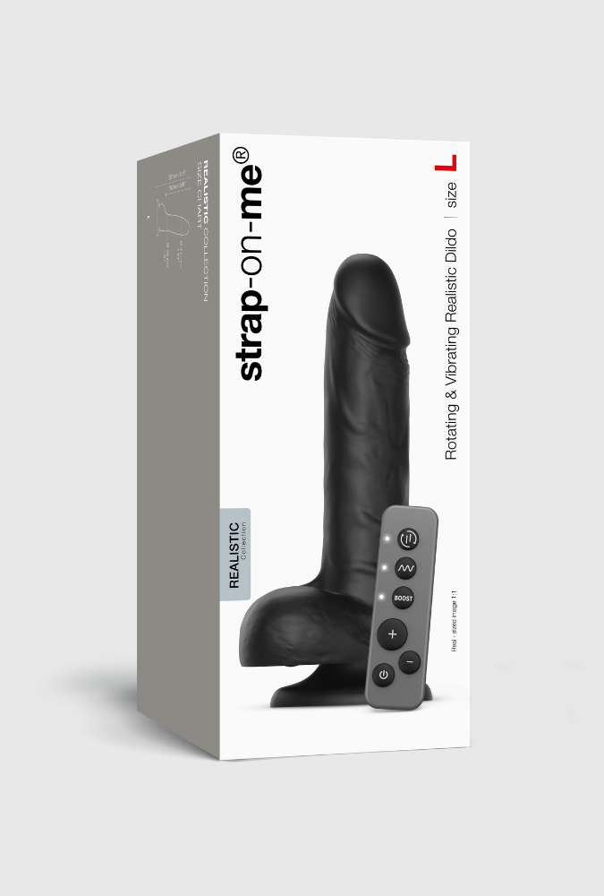 Dildo - Realistic Rotating & Vibrating Remote-Controlled
