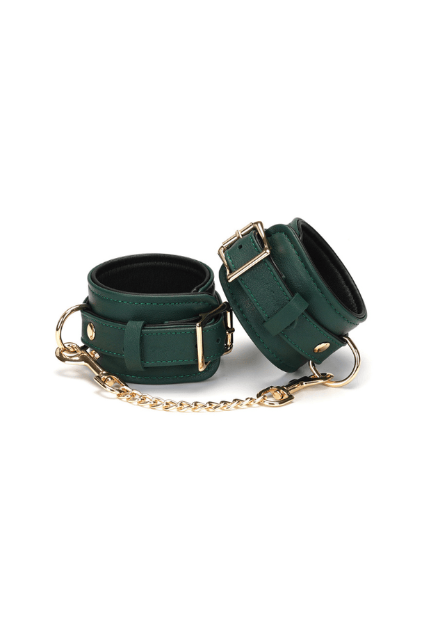 Esposas de Tobillo Mossy Chic - Cuero Verde