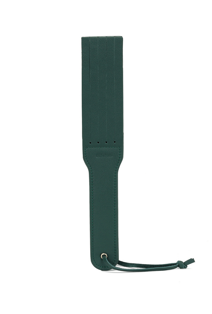 Mossy Chic Paddle - Green Leather