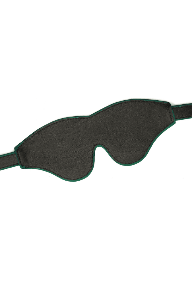 Mossy Chic Mask - Green Leather
