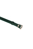 Mossy Chic Mask - Green Leather
