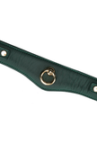 Submission Collar with Lead Mossy Chic - Green Leather