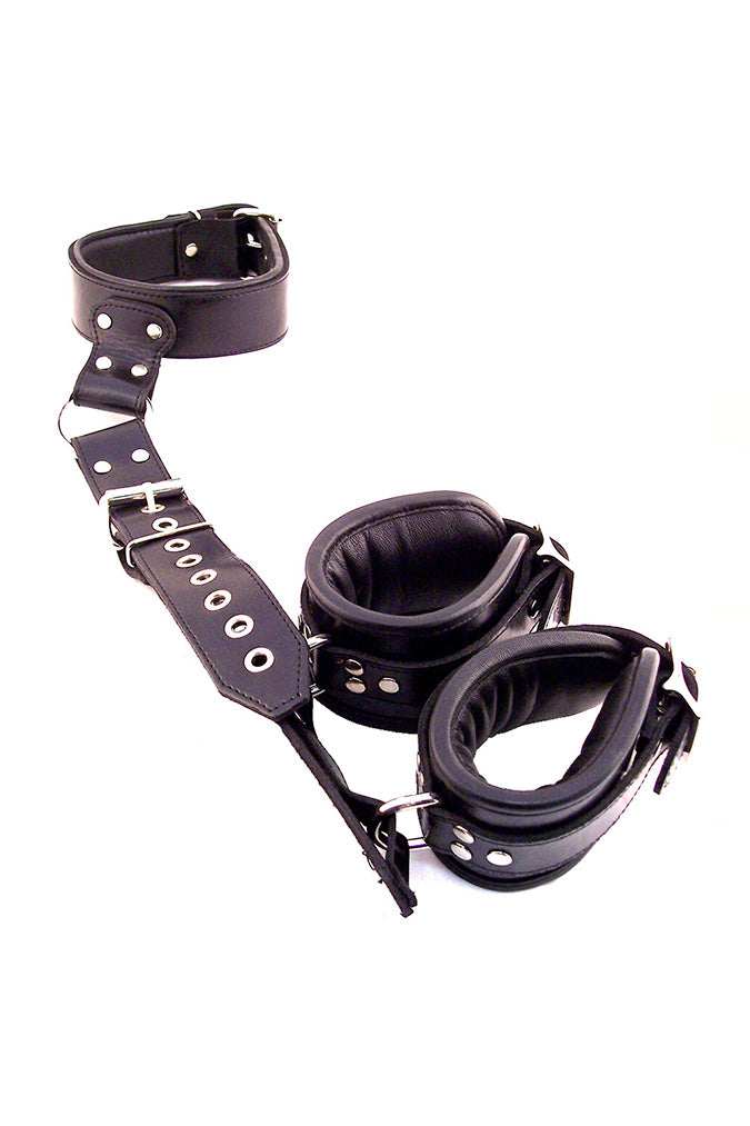 Hals-Handgelenk-Fessel - Leder
