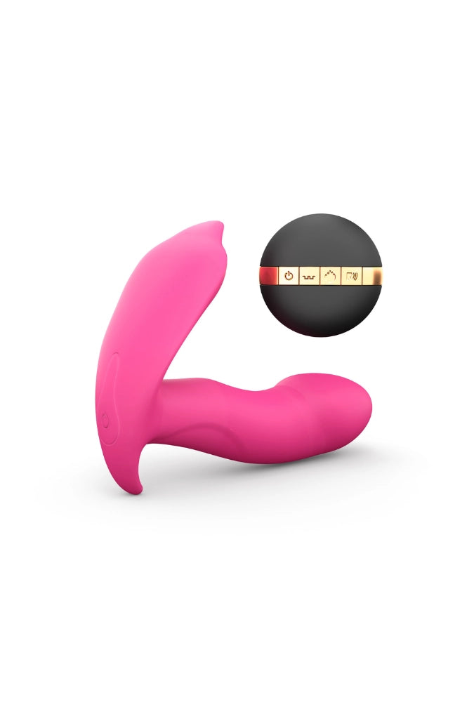 Stimulateur chauffant anal et vaginal - Secret Clit triple stimulation