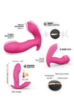 Stimulateur chauffant anal et vaginal - Secret Clit triple stimulation
